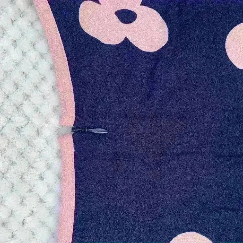 Boden Navy Dress with pink flowers sz 6 floral office business casual summer - Picture 9 of 9